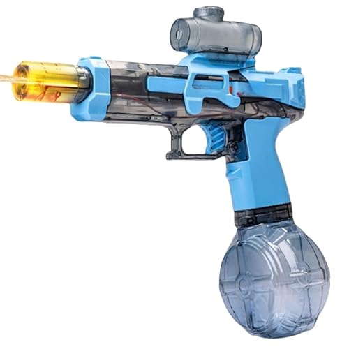 Elektrische Wasserpistole – Auto-Stream Pulse Tech Spritzpistole für Kinder, Akku, LED-Leuchten, Outdoor-Wasserspielzeug für den Sommer (Blue) von Generisch