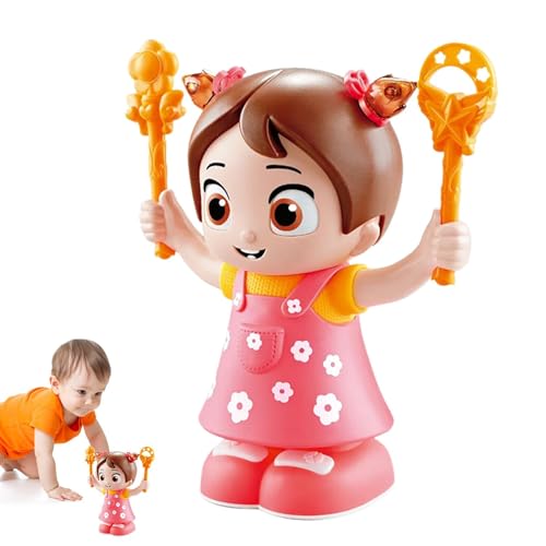 Elektrische interaktive Puppe, interaktive Kinderpuppen,Musik Elektrische Puppe Purzelbäume Singende Puppe - Motorik-Lernspielzeug, süßes Kinderspielzeug für Mädchen und Kinder Elektrische interaktive Puppe, interaktive Kinderpuppen,Musik Elektrische Puppe Purzelbäume Singende Puppe - Motorik-Lernspielzeug, süßes Kinderspielzeug für Mädchen und Kinder von Generisch