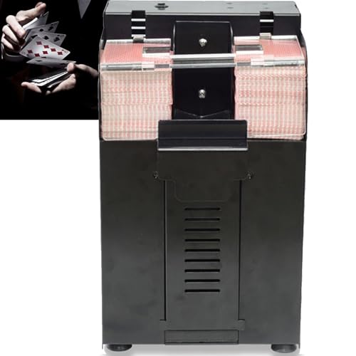 Elektrischer Poker-Karten-Mixer für 8 Decks, Anti-Cheating Dual Slot Kartenmaschine für UNO, Bridge und Spielkarten Elektrischer Poker-Karten-Mixer für 8 Decks, Anti-Cheating Dual Slot Kartenmaschine für UNO, Bridge und Spielkarten von Generisch
