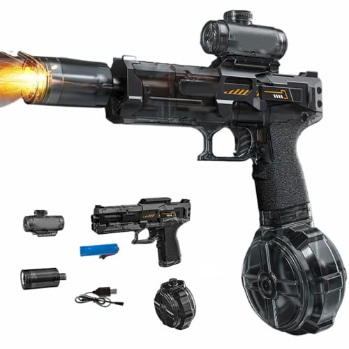 Elektrisches Wasser mit Lichtern, Wasserpistolen für Erwachsene und Kinder, leistungsstarkes Spritzen, große automatische Kapazität, elektrisches Wasser von Generisch