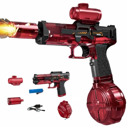 Elektrisches Wasser mit Lichtern, Wasserpistolen für Erwachsene und Kinder, leistungsstarkes Spritzwasser, elektrisch, große Kapazität, automatisch von Generisch