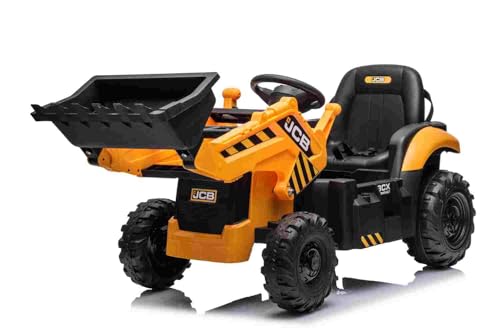 Elektro-Kinderbagger Kinder-Elektrobagger JCB 12V mit Schaufel, Fernbedienung, 2x25W von Generisch