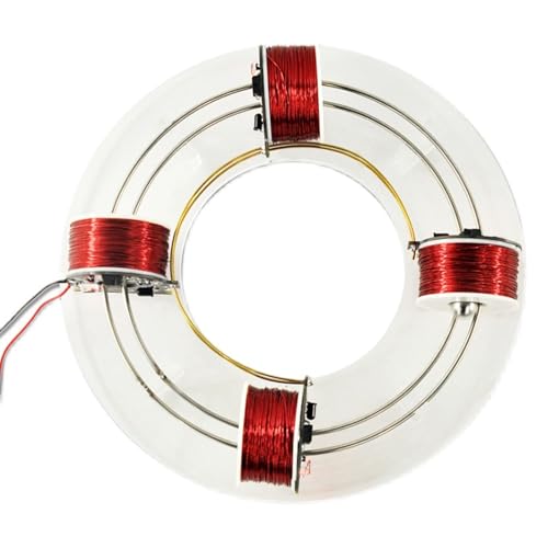 Elektromagnetischer Beschleuniger-Spulenring, bürstenloses Motorzyklotron für Physikunterricht und wissenschaftliche Demonstration, ideal für pädagogische Experimente und DIY-Projekte von Generisch