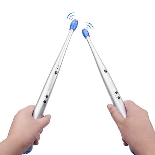 Elektronische Drumsticks, 1 Paar Digital Rock Beat Drumsticks, Air Drum Rock Rhythm Stick mit Sound, Ideal für Kinder, Anfänger und Erwachsene, Leicht und Tragbar Elektronische Drumsticks, 1 Paar Digital Rock Beat Drumsticks, Air Drum Rock Rhythm Stick mit Sound, Ideal für Kinder, Anfänger und Erwachsene, Leicht und Tragbar von Generisch