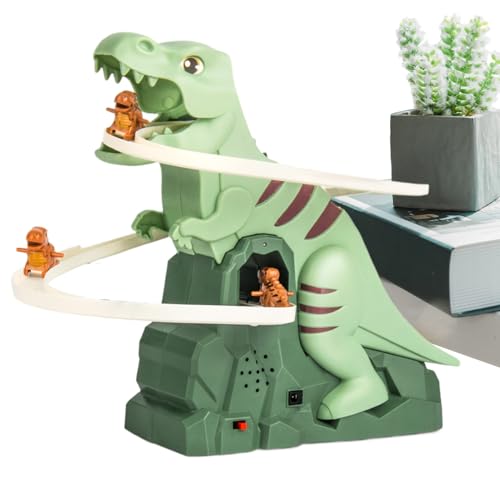 Elektronischer Dinosaurier Treppensteiger Spielzeug | Elektrische Rennstrecke Mit Musik & Spielspaß - Spielzeug Set Für & Mädchen Mit Rennspiel Kletterspaß & Halloween von Generisch