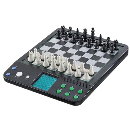 Elektronisches Schachbrett mit magnetischen Teilen und LCD-Display für interaktives Mensch-Maschine-Schach, ideal für Anfänger und Enthusiasten von Generisch