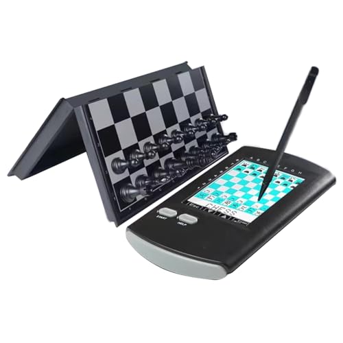 Elektronisches Schachspiel mit berührungsbasierter Computerintelligenz, faltbarem Brett und magnetischen Teilen für tragbare Einzelspieler-Matches, ideales Geschenk für Erwachsene Elektronisches Schachspiel mit berührungsbasierter Computerintelligenz, faltbarem Brett und magnetischen Teilen für tragbare Einzelspieler-Matches, ideales Geschenk für Erwachsene von Generisch