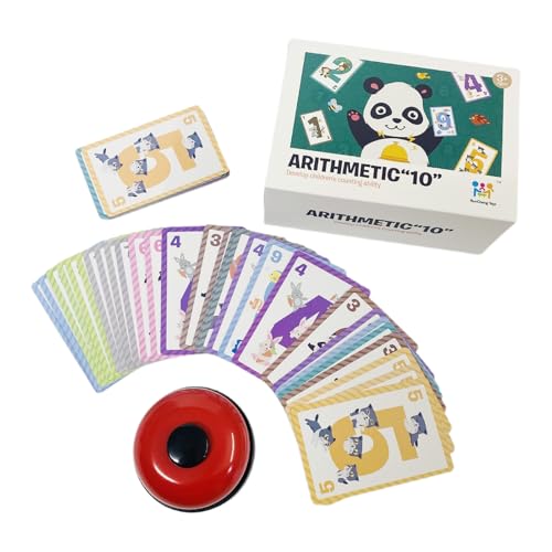 Eltern-Kind Brettspiel | Zahlen Zuordnung Tischkartenspiel | Strategisches Lernspielzeug Mit Signalglocke Für Reisen Zuhause Schule Kitas Eltern-Kind Brettspiel | Zahlen Zuordnung Tischkartenspiel | Strategisches Lernspielzeug Mit Signalglocke Für Reisen Zuhause Schule Kitas von Generisch