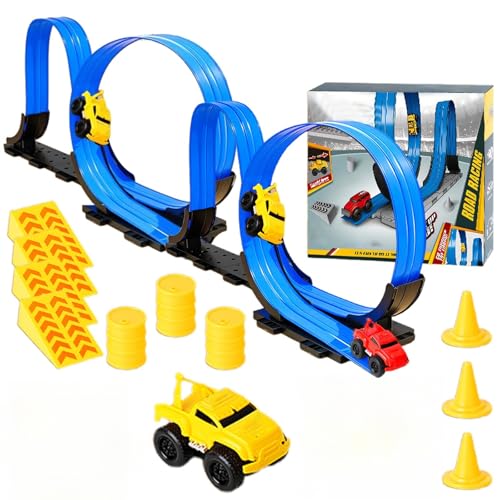 Emboadlie Auto-Spielzeug zum Wandklettern, Yearpilrim Magnetisches Wandkletter-Spielzeugauto, Magnetisch schwebendes Trägheits-Wandkletter-Spielzeugauto (1 car + 4.4m Track) von Generisch