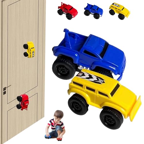 Emboadlie Car Toy Wall Climbing, 2025 New Magnetic Wall Climbing Car, 2PCS Available ableu Magnetic Anti-Gravity Play Wall-Climbing Toy Cars, That Drive On Walls and Ceiling (Type A) von Generisch
