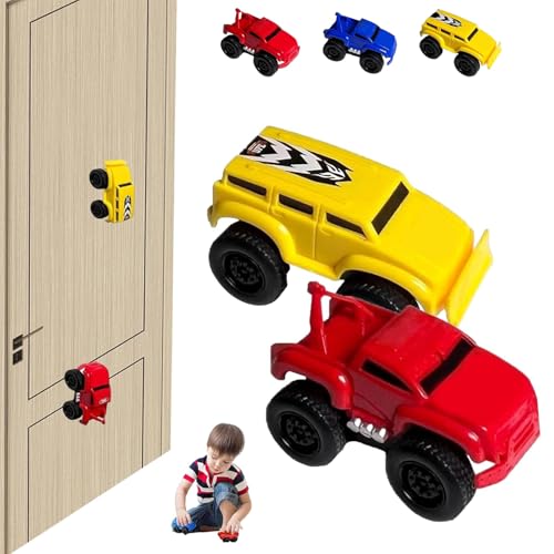 Emboadlie Car Toy Wall Climbing, 2025 New Magnetic Wall Climbing Car, 2PCS Available ableu Magnetic Anti-Gravity Play Wall-Climbing Toy Cars, That Drive On Walls and Ceiling (Type B) von Generisch