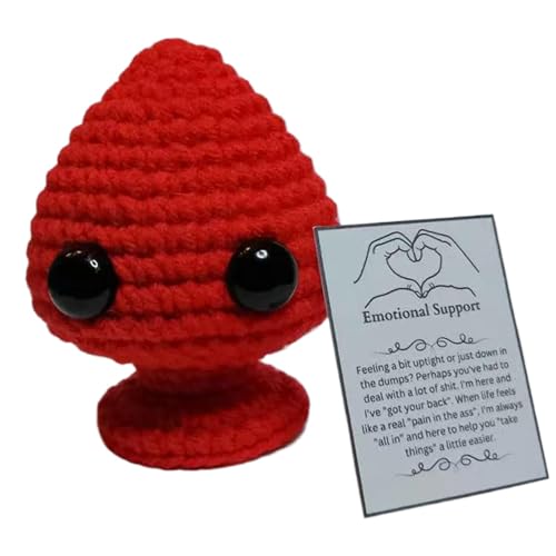 Emotionale Unterstützung Plüsch, inspirierender emotionaler Unterstützung Plug Häkelpuppe, niedliche gestrickte positive Häkelhäkchen, Häkeltiere, emotionale Unterstützung Häkelfigur für den Muttertag Emotionale Unterstützung Plüsch, inspirierender emotionaler Unterstützung Plug Häkelpuppe, niedliche gestrickte positive Häkelhäkchen, Häkeltiere, emotionale Unterstützung Häkelfigur für den Muttertag von Generisch