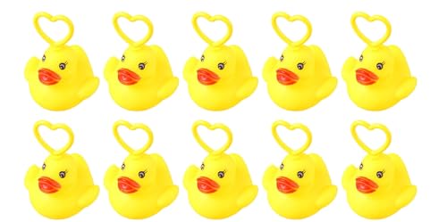 Enten Angeln Spiel, 10/20 Stück Badespielzeuge Zum Angeln, Entenangelspiele, Entenangeln Spiel für Kinder, Gelbe Enten Badewannenspielzeug, 2025 Sommer Wasser Lustige Badewanne Duschspiele (10PC) von Generisch