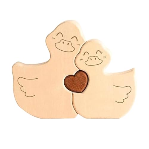 Entenfamilie Puzzle aus Holz, Blanko-Familien-Skulptur, DIY Entenfamilien mit Herzblock-Set, ideale Hauseinweihungsgeschenke für Muttertag, Vatertag, Geburtstag, Jahrestag Entenfamilie Puzzle aus Holz, Blanko-Familien-Skulptur, DIY Entenfamilien mit Herzblock-Set, ideale Hauseinweihungsgeschenke für Muttertag, Vatertag, Geburtstag, Jahrestag von Generisch