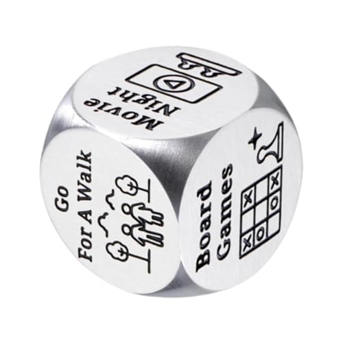 Entscheidungswürfelspiel, Date-Nacht-Würfelspiel, Paar, kreative Entscheidungswürfel – Ideen, Stahl-Spielzubehör, lustiges Spielzubehör für Freundin und Freund Entscheidungswürfelspiel, Date-Nacht-Würfelspiel, Paar, kreative Entscheidungswürfel – Ideen, Stahl-Spielzubehör, lustiges Spielzubehör für Freundin und Freund von Generisch