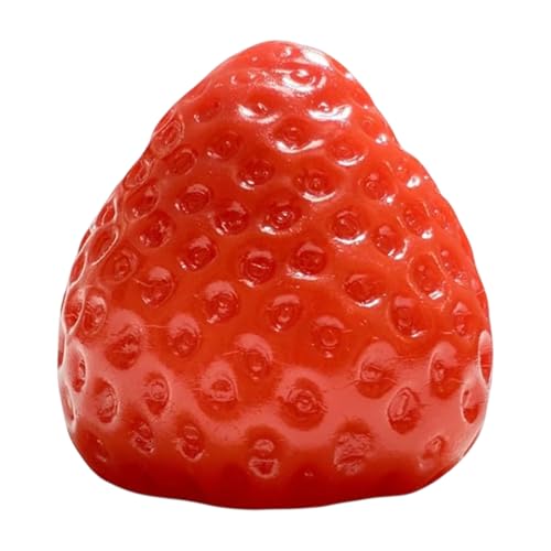 Erdbeer -Squeeze -Spielzeug | Strawberry Stretchy Toys | Sensorische Stimulation, Langsames Steiglie-Squeeze-Spiel Für Home Office School, Partybevorzugungen, Wiederverwendbares Ungiftiges Squeeze von Generisch