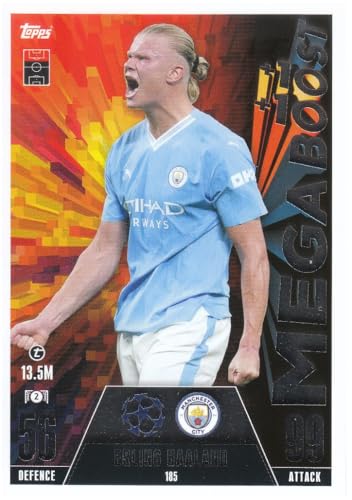 Erling Haaland t 13.5M Stürmer Man City Topps Mega Boost Fußball Sammelkarte 185 Erling Haaland t 13.5M Stürmer Man City Topps Mega Boost Fußball Sammelkarte 185 von Generisch