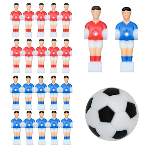 Ersatzspieler, Fußballmänner - 22x Table Player -Figuren für Fußball - Kinderspielzubehör, Nicht -Slip -Hockey -Geräteersatz für Kinder Mädchen Ersatzspieler, Fußballmänner - 22x Table Player -Figuren für Fußball - Kinderspielzubehör, Nicht -Slip -Hockey -Geräteersatz für Kinder Mädchen von Generisch