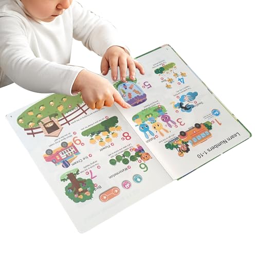 Erstes Englisch Wörter Buch mit Sound - Buch zur Sprachpraxis,Interaktives Sprechendes Lern Gerät zum Englisch Vokabeln Lernen für Kinder zur Erweiterung des Wortschatzes von Generisch