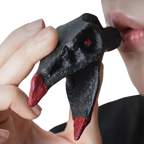 Erwachsene Pfeifen - Einzigartiger Gruseliger Sound -Streichspielzeug, Geräuschhersteller | Knochenfrüchte Pfeife Mit Unheimlichem Sound, Lustiger Halloween-Ornament, Schulbeutelzubehör, Party von Generisch