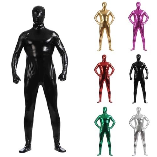 Erwachsene Zentai Cosplay Bodysuit Ganzkörperanzug Unisex Tight Bodysuit Kostüm für Party Halloween Weihnachten Ganzkörperanzug Orange Ganzkörperanzug Karneval&Halloween Damen Full Body Costume (S) von Generisch