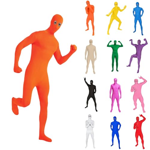 Erwachsene Zentai Cosplay Bodysuit Ganzkörperanzug Unisex Tight Bodysuit Kostüm für Party Halloween Weihnachten Ganzkörperanzug Orange Ganzkörperanzug Karneval&Halloween Damen Full Body Costume (XXL) Erwachsene Zentai Cosplay Bodysuit Ganzkörperanzug Unisex Tight Bodysuit Kostüm für Party Halloween Weihnachten Ganzkörperanzug Orange Ganzkörperanzug Karneval&Halloween Damen Full Body Costume (XXL) von Generisch