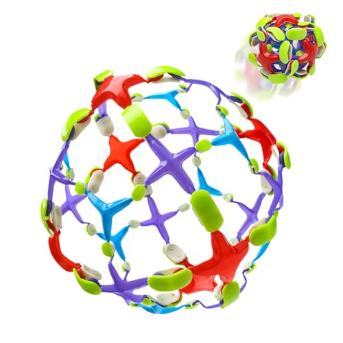 Erweiterbarer Ball - Buntes expandierendes Magic Fidget Sphere Toy | Teleskope sensorische Requisite für Kinder | Spaß beim Outdoor -Spielzubehör für Partys Eltern -Kinder -Interaktions -Reisespiele von Generisch