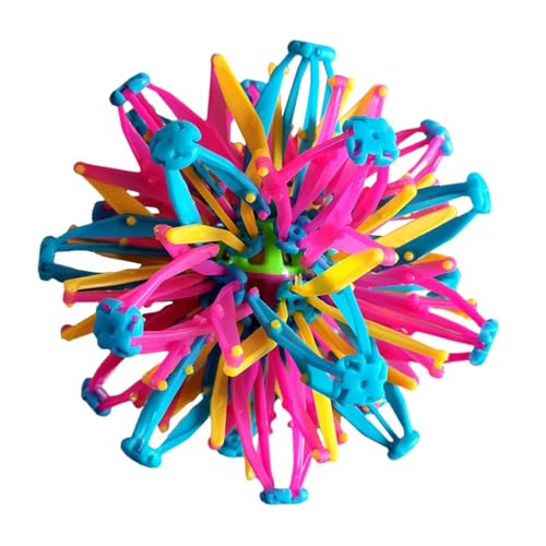Expanding Ball Toy - Stressreliever Zappet Toy | Strukturiertes beruhigendes sensorisches Spiel für Yoga, Angst, tiefes Atmen, ADHS von Generisch