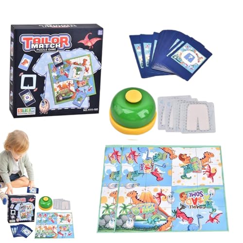 Fabric Tailor Master-Spiel, Passende Spielkarten, Kleidungs-Matching-Spiel Zum Aufbau Von Fähigkeiten, Kreative Pädagogische Karten Zum Aufbau Von Fähigkeiten Mit Einer Glocke Für Familienabend von Generisch