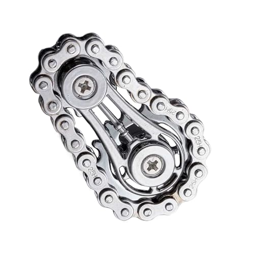 Fahrradkette Zappelspielzeug | Finger Metal Fidget Toys Spinner Kette, sensorische Stresswerkzeug Angst Erleichterung für Klassenzimmer -Schreibtischbüros Home Meeting Traval Fahrradkette Zappelspielzeug | Finger Metal Fidget Toys Spinner Kette, sensorische Stresswerkzeug Angst Erleichterung für Klassenzimmer -Schreibtischbüros Home Meeting Traval von Generisch