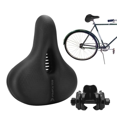 Fahrradsitzkissen, gepolsterter Fahrradsitzbezug - Wasserdichter Fahrradsitz - Bequemer, atmungsaktiver Sattel, stoßdämpfendes Sitzkissen für Indoor-Outdoor-Radfahren Fahrradsitzkissen, gepolsterter Fahrradsitzbezug - Wasserdichter Fahrradsitz - Bequemer, atmungsaktiver Sattel, stoßdämpfendes Sitzkissen für Indoor-Outdoor-Radfahren von Generisch