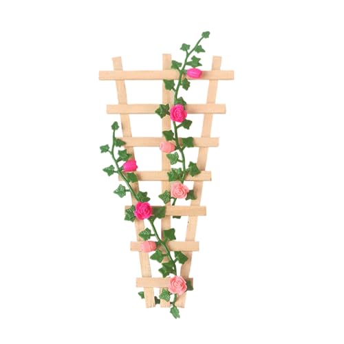 Fairy Garden Zubehör: 1:12 Puppenhaus Miniatur Blumen ständer, Reben & Blumen von Generisch