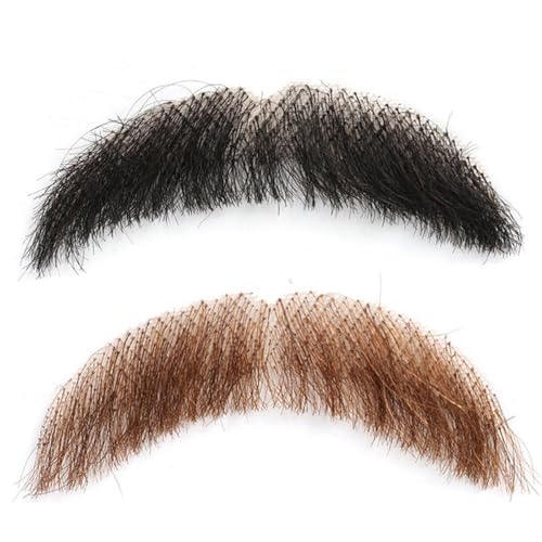 Falscher Schnurrbart zum Aufkleben auf mexikanischen falschen Schnurrbärten, Echthaar, Schnurrbart, realistischer künstlicher Ziegenbart, unsichtbar, für Halloween, Cosplay, Kostüm, Party, Fasching Falscher Schnurrbart zum Aufkleben auf mexikanischen falschen Schnurrbärten, Echthaar, Schnurrbart, realistischer künstlicher Ziegenbart, unsichtbar, für Halloween, Cosplay, Kostüm, Party, Fasching von Generisch