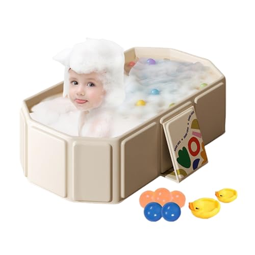 Faltbare Badewanne Baby, Tragbares Duschbecken, Umfasst 5 -Bälle, 2 Enten, Große Faltbare Babypüste, 75x70x25cm Faltbadewanne, Wasserspielzeug Für Kinder, Mädchen, Einfache Lagerung Faltbare Badewanne Baby, Tragbares Duschbecken, Umfasst 5 -Bälle, 2 Enten, Große Faltbare Babypüste, 75x70x25cm Faltbadewanne, Wasserspielzeug Für Kinder, Mädchen, Einfache Lagerung von Generisch