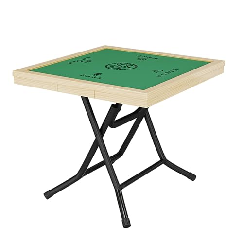 Faltbarer Mahjong-Tisch, Tragbarer Multifunktions-Mahjong-Tisch mit Schublade, rutschfest und verschleißfest, Starke Tragfähigkeit, geeignet für Unterhaltung von Generisch