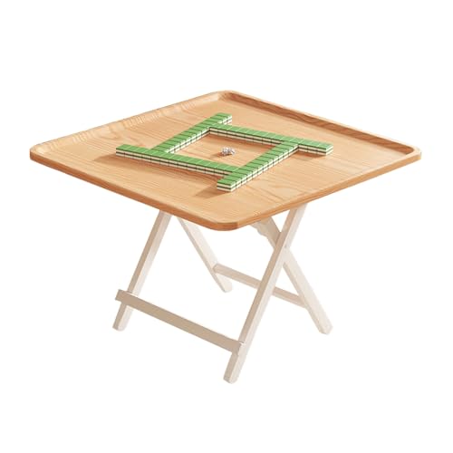 Faltbarer Spieltisch mit zusammenklappbaren Beinen, tragbar für Mahjong, Domino, Poker und Kartenspiele von Generisch