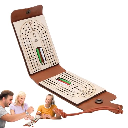 Faltbares Cribbage Board - Reisebrettspiel, tragbares Cribbage -Set | Traditionelles Tabletop -Spiel mit Lagerung, kompakt und interaktiv für Familienversammlungen, Camping, Roadtrips und Unterhaltung Faltbares Cribbage Board - Reisebrettspiel, tragbares Cribbage -Set | Traditionelles Tabletop -Spiel mit Lagerung, kompakt und interaktiv für Familienversammlungen, Camping, Roadtrips und Unterhaltung von Generisch