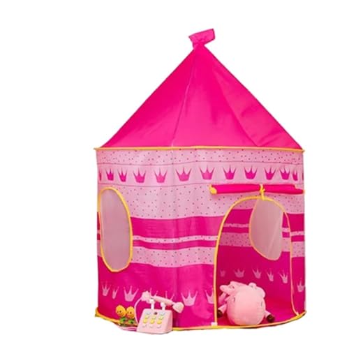 Faltzelte für Kleinkinder, tragbares Schloss, Kinderspielhaus, Camping, Geburtstag, Weihnachten, Outdoor-Geschenke, Raumdekoration (Rosa, 3) von Generisch