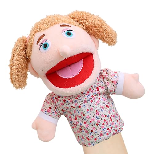 Familienmitglied Puppen - Theaterausstellungen Puppen | Weiches Geschichtenerzählen Plüschpuppen, Theater zeigt Puppenmit beweglichen Mund für Mädchenjungen von Generisch