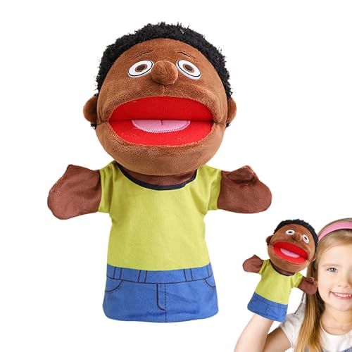 Familienmitgliederpuppen,Familien-Plüsch-Handpuppe |Rollenspiel-Spielzeugpuppen,Weiche Plüschpuppe zum Geschichtenerzählen, Theatershow-Puppe mit beweglichem Mund für Mädchen und von Generisch