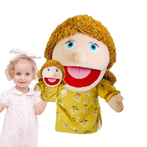 Family Puppet Set - Großvater Plüschfigur, lebensechte weiche Puppe | Bequemer beweglicher Mund ausgestopfter Charakter, einfallsreiches Rollenspiel -Lernspielzeug für Kleinkinder Kinder Teenager Lern Family Puppet Set - Großvater Plüschfigur, lebensechte weiche Puppe | Bequemer beweglicher Mund ausgestopfter Charakter, einfallsreiches Rollenspiel -Lernspielzeug für Kleinkinder Kinder Teenager Lern von Generisch