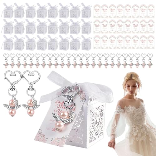 Fancy Party Favor Boxes - 24 Sets Favor Boxes, Favor Boxes With Ribbon Treat Containers Favor, Multifunctional Ribbon Party Favors With Metal Love Pearl Angel For Bridal Shower Fancy Party Favor Boxes - 24 Sets Favor Boxes, Favor Boxes With Ribbon Treat Containers Favor, Multifunctional Ribbon Party Favors With Metal Love Pearl Angel For Bridal Shower von Generisch
