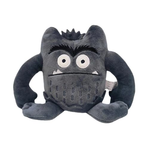 Farbenmonster Plushie, Bunte Monster Plüschtier für eine fröhliche und unbeschwerte Stimmung, Halloween oder Birthday Decorations Monster Kuscheltier Geschenke für Jungen oder Mädchen (#Grau) von Generisch