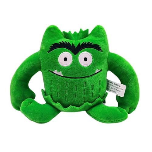 Farbenmonster Plushie, Bunte Monster Plüschtier für eine fröhliche und unbeschwerte Stimmung, Halloween oder Birthday Decorations Monster Kuscheltier Geschenke für Jungen oder Mädchen (#Grün) von Generisch