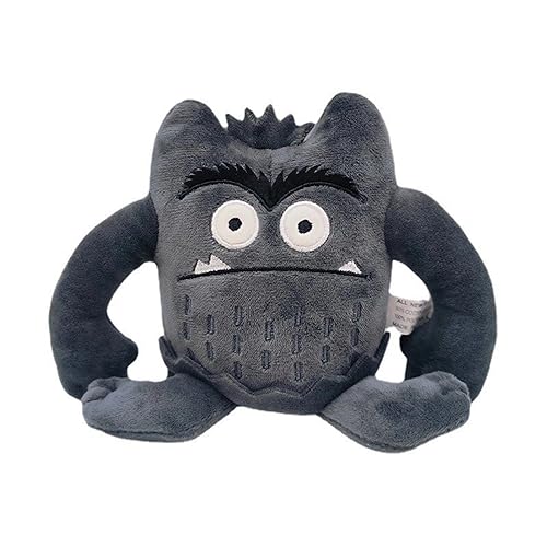 Farbenmonster Plushie, Bunte Monster Plüschtier für eine fröhliche und unbeschwerte Stimmung, Halloween oder Birthday Decorations Monster Kuscheltier Geschenke für Jungen oder Mädchen (Grau) von Generisch