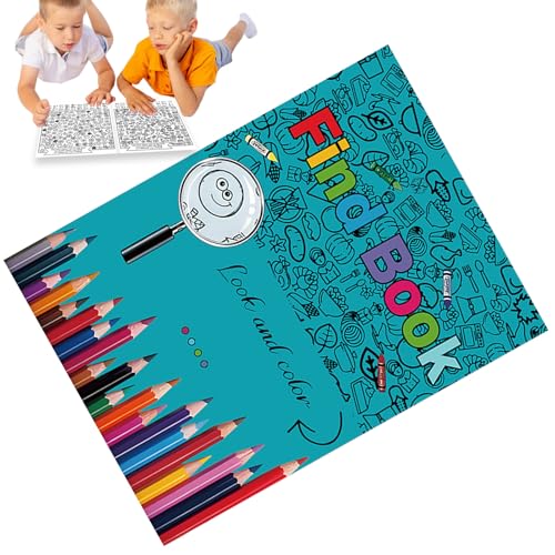 Farbensuchbuch, Kinder Jugendliche Cartoon Figuren Ausmalbilder, Interaktives Suchen Und Finden Spiel Farbspielzeug Für Mädchen Für Zuhause Bibliothek Urlaub Reise Farbensuchbuch, Kinder Jugendliche Cartoon Figuren Ausmalbilder, Interaktives Suchen Und Finden Spiel Farbspielzeug Für Mädchen Für Zuhause Bibliothek Urlaub Reise von Generisch