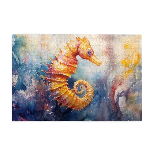 Farbige Algen-Seepferdchen-Puzzles für Erwachsene, 1000 Teile, Holzpuzzles für Erwachsene, Geschenke, Heimdekoration Farbige Algen-Seepferdchen-Puzzles für Erwachsene, 1000 Teile, Holzpuzzles für Erwachsene, Geschenke, Heimdekoration von Generisch