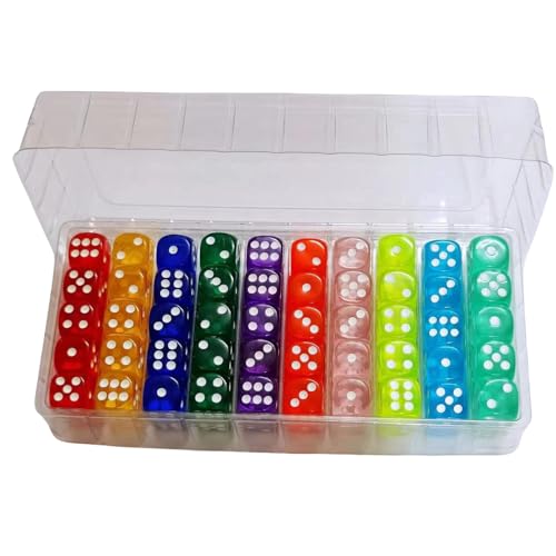 Farbige Bulk -Würfel - Transparent Würfelpack, Punktmarkerwürfel | Acryl -Schüttgut -Würfel Set, 100 Stücke in Farben für Barspiele Geburtstagsfeier Brettspiel Stapeln Tabletop Klassenzimmeraktivitäte Farbige Bulk -Würfel - Transparent Würfelpack, Punktmarkerwürfel | Acryl -Schüttgut -Würfel Set, 100 Stücke in Farben für Barspiele Geburtstagsfeier Brettspiel Stapeln Tabletop Klassenzimmeraktivitäte von Generisch