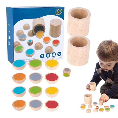 Farbübereinstimmende Schachspielbrett, passendes Schachbrettspiel | Game Board Holzfarbe Matching Chess - Lustige kreative Lernspielzeug Bildung lustig für Mädchen von Generisch