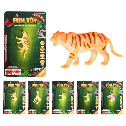 Farbwechselspielzeug - 6 -teiliges Tierbadspielzeug für Kleinkinder, Bildungssensorische Spiele mit Temperaturänderungsfunktion, lustige Party -Gefälligkeiten für Kinder in Badewanne, Dusche, Pool, Ou von Generisch